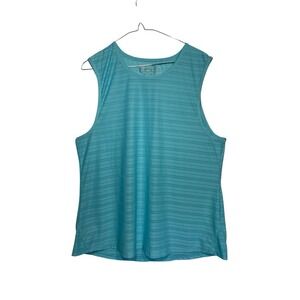 Zyia Top Womens 3XL Blue Vented Muscle Tank‎ Top Lightweight Gym Train